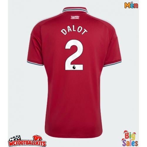 Manchester United Diogo Dalot #2 Replica Home Stadium Shirt 2026-27 Short Sleeve